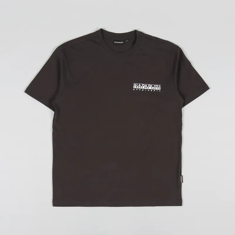 Napapijri Telemark T Shirt Brown Ebony-1