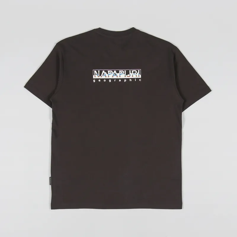 Napapijri Telemark T Shirt Brown Ebony