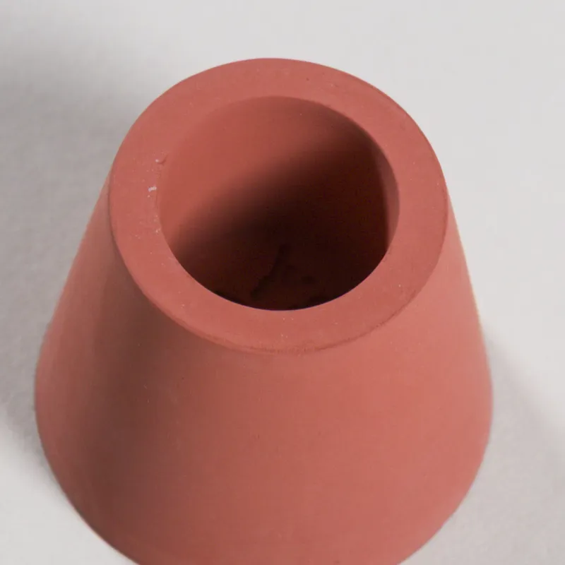 Yod and Co Stump Candle Holder Rust-1