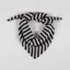 Scarlet Knitwear Womens Lambswool Neckerchief Striped Black White