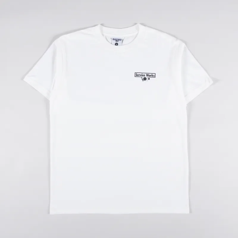 Service Works Logo T Shirt White
