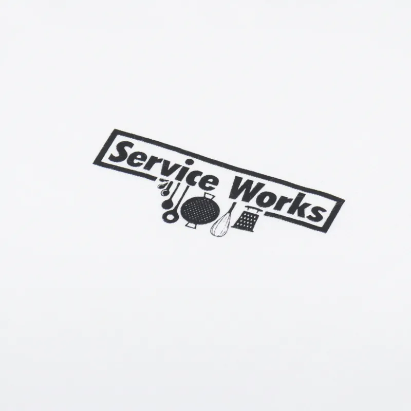 Service Works Logo T Shirt White-1