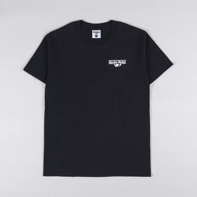 Service Works Logo T Shirt Black