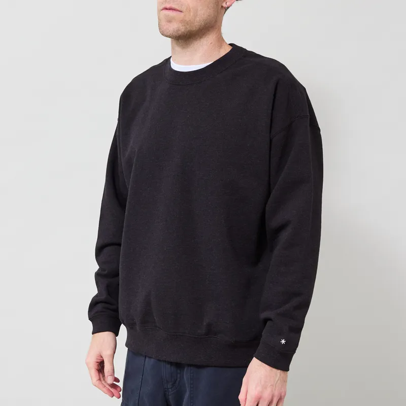 Snow Peak Recycled Cotton Pullover Black-1