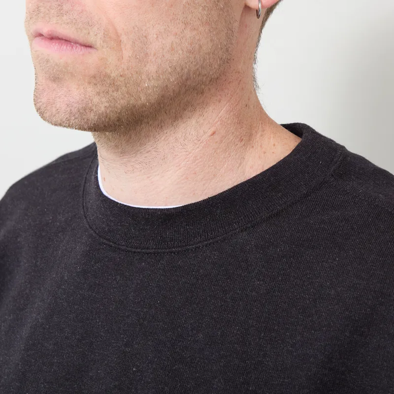 Snow Peak Recycled Cotton Pullover Black-3