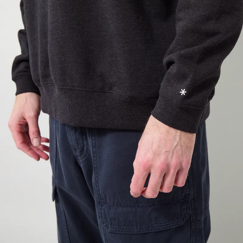 Snow Peak Recycled Cotton Pullover Black-5