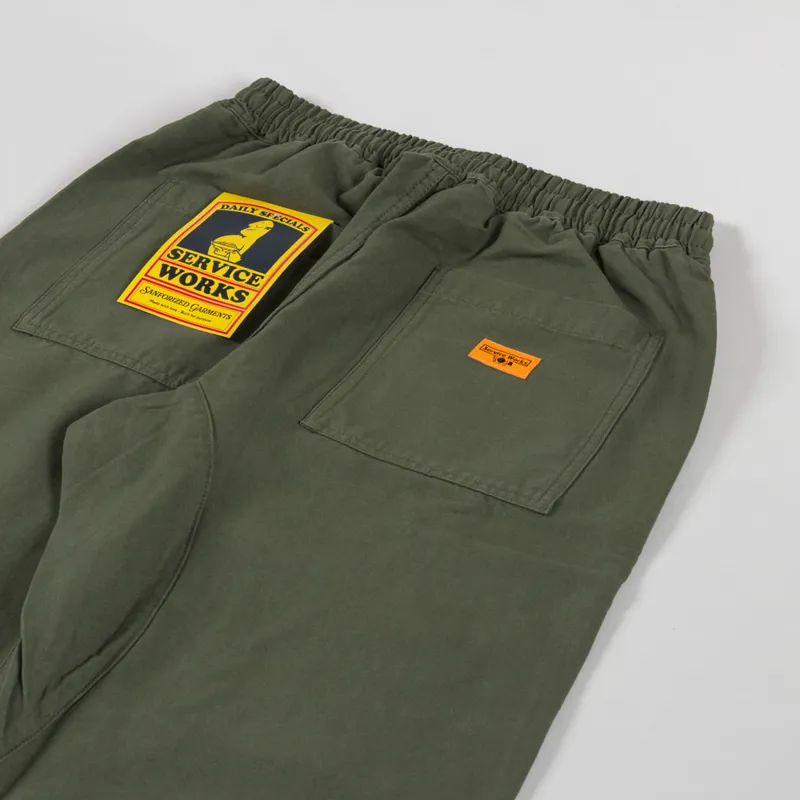 Service Works Canvas Chef Pants Olive-5
