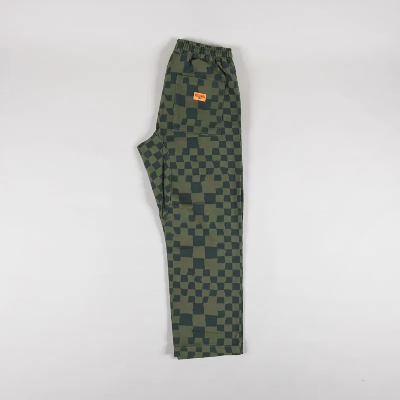 Service Works Printed Chef Pants Olive Checker-2