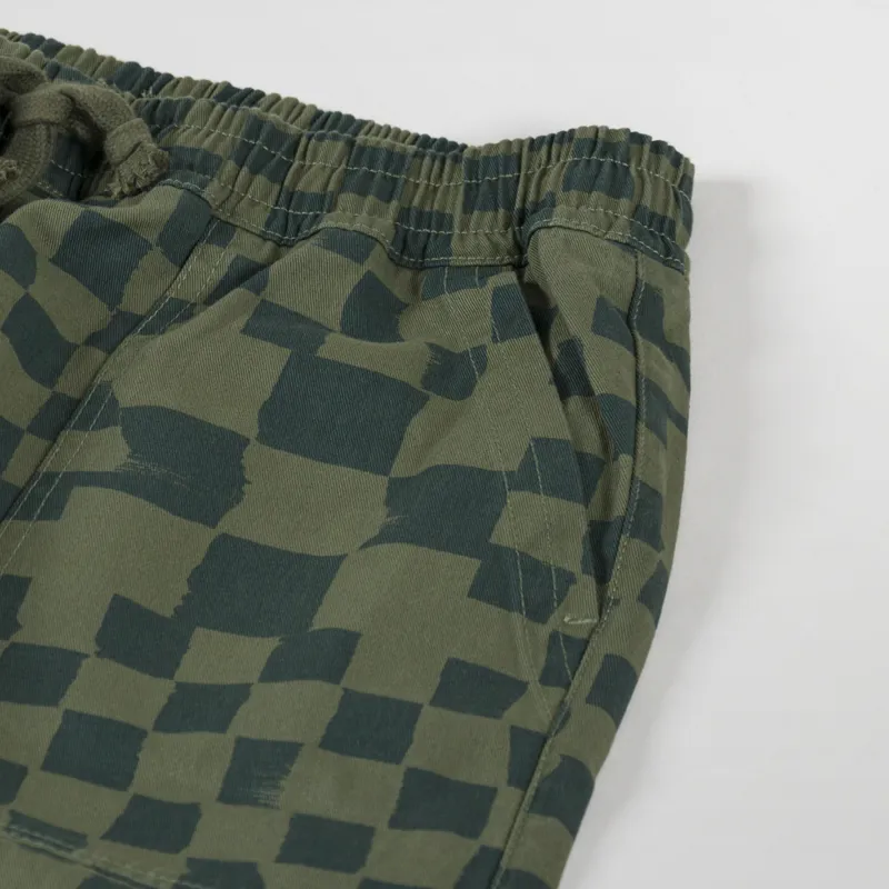 Service Works Printed Chef Pants Olive Checker-9