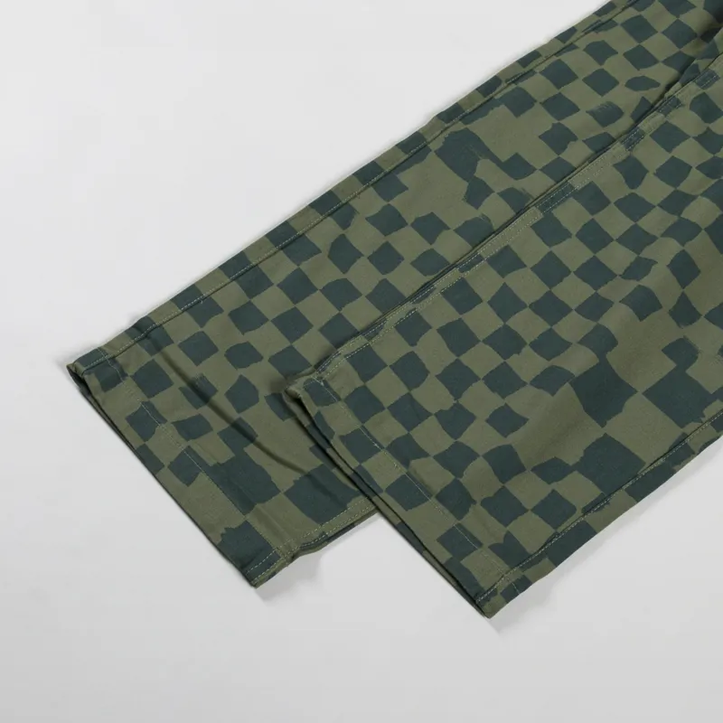 Service Works Printed Chef Pants Olive Checker-4