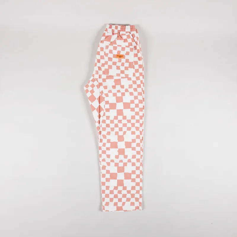Service Works Printed Chef Pants Salmon Checker-2
