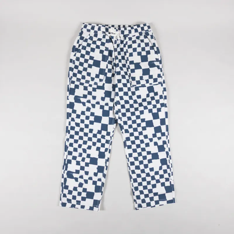 Service Works Printed Chef Pants Teal Checker-1