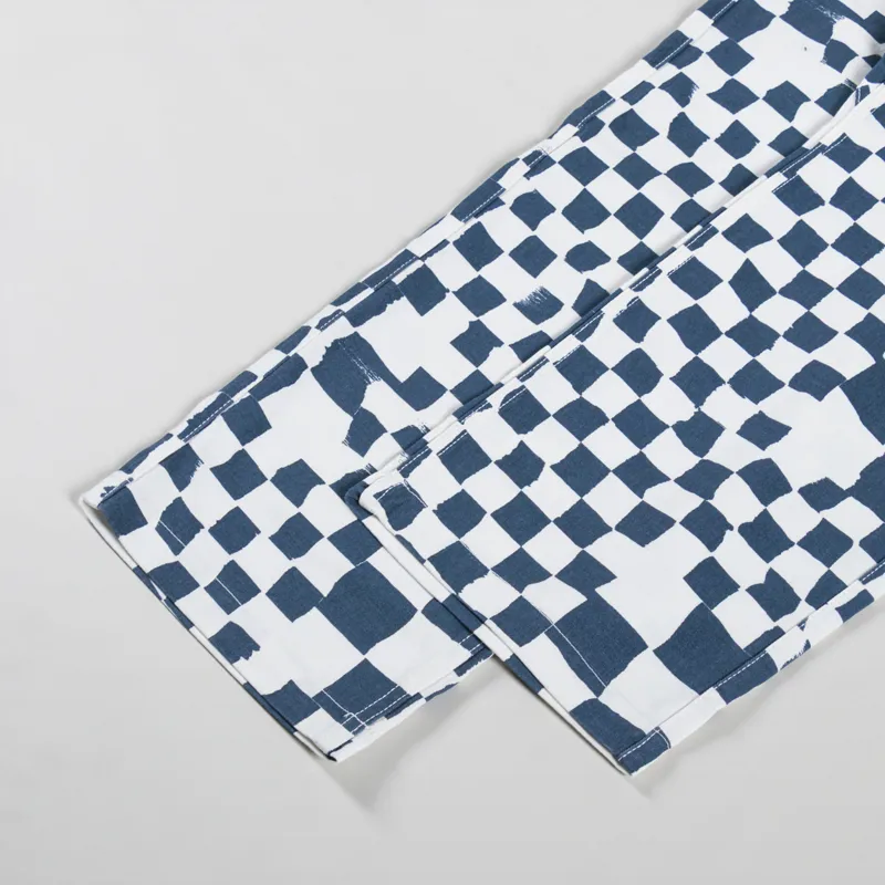 Service Works Printed Chef Pants Teal Checker-4