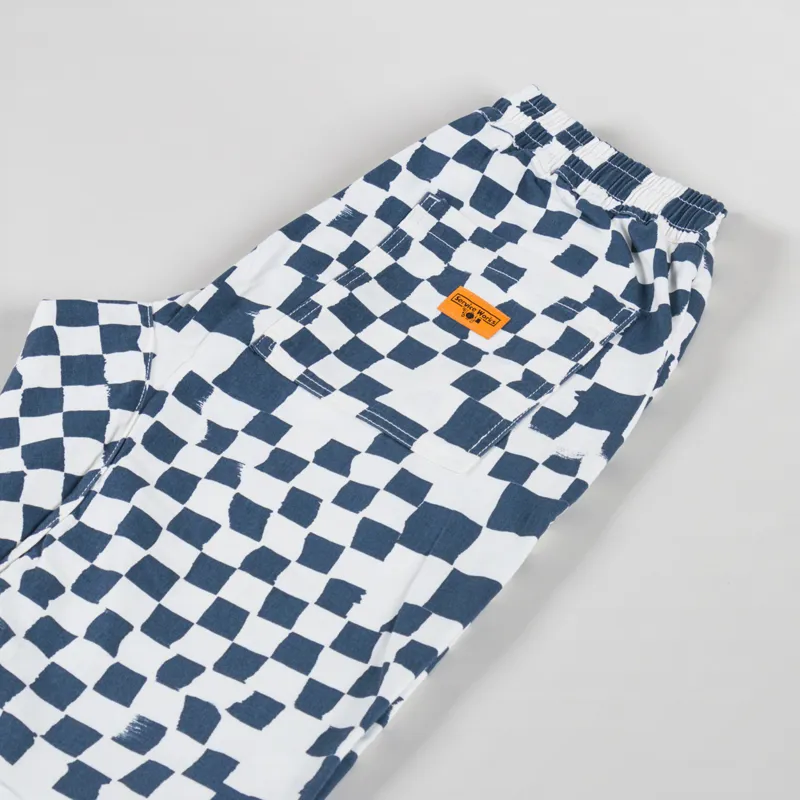 Service Works Printed Chef Pants Teal Checker-3