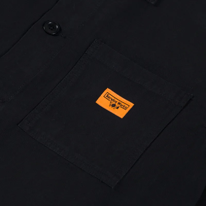 Service Works Canvas Chore Shirt Black-2