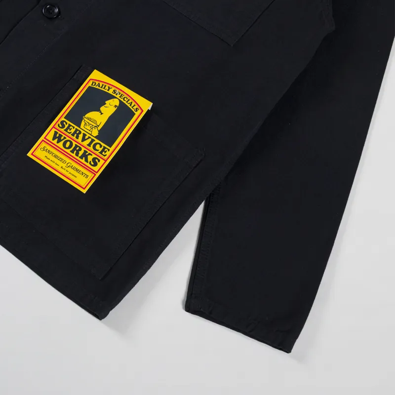 Service Works Canvas Chore Shirt Black-4