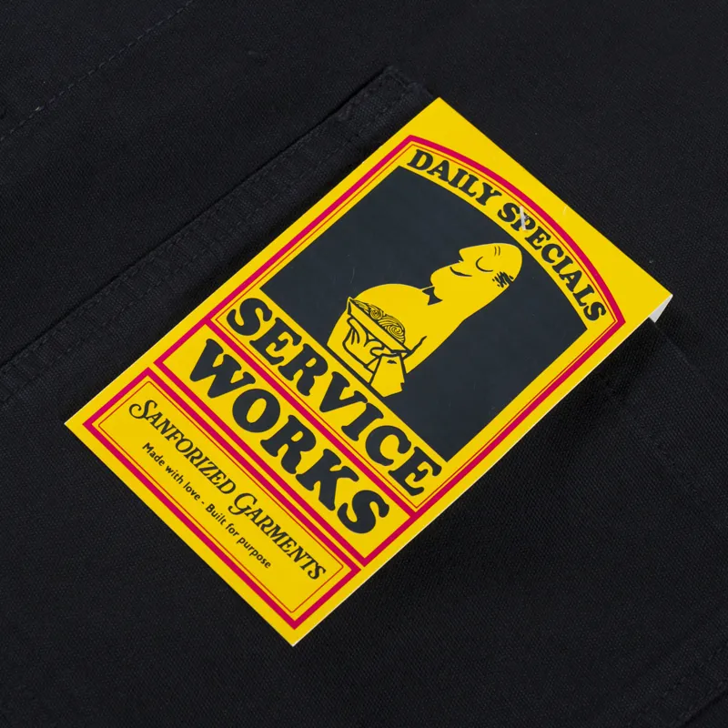 Service Works Canvas Chore Shirt Black-5
