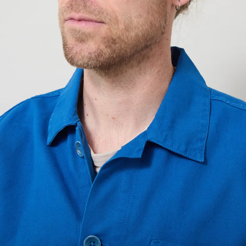 Service Works Canvas Chore Shirt Cobalt-3