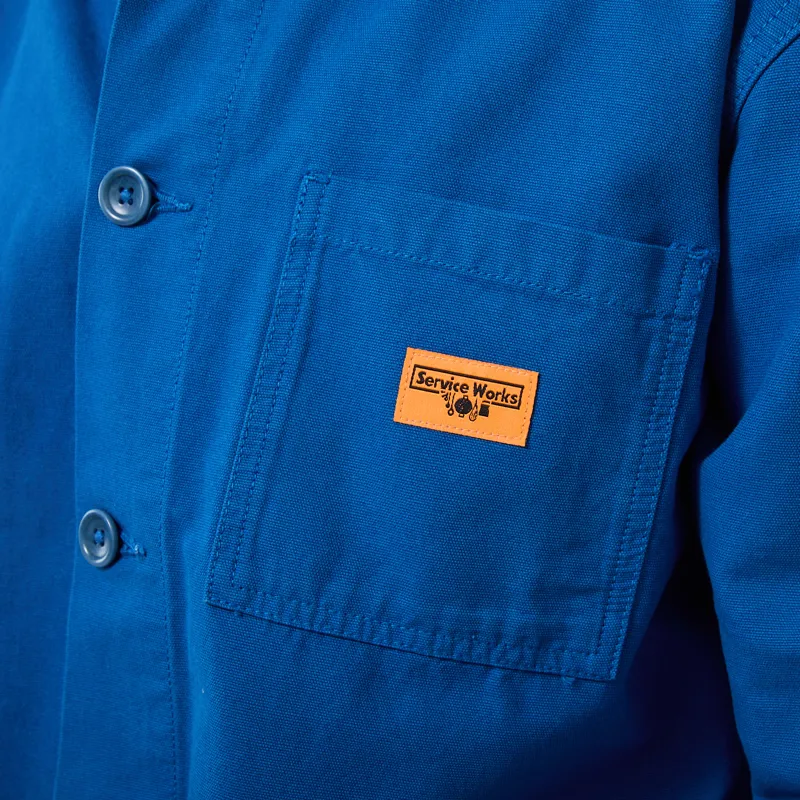 Service Works Canvas Chore Shirt Cobalt-4