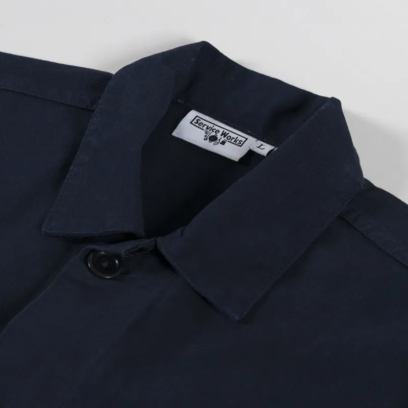 Service Works Canvas Chore Shirt Dark Navy-4