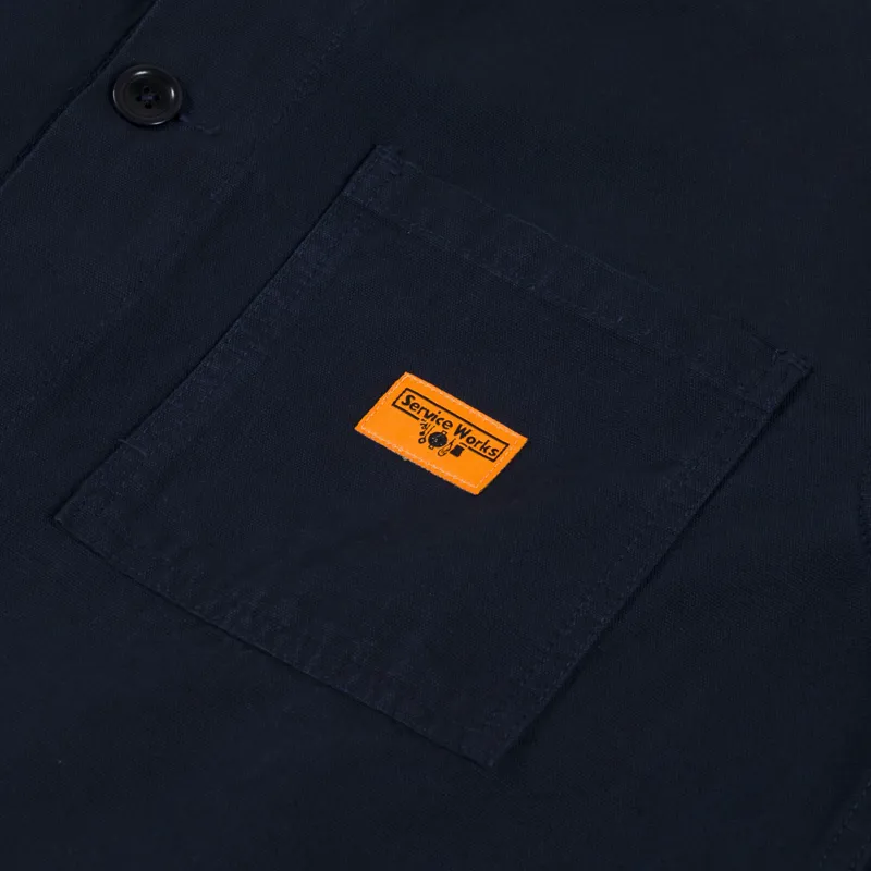 Service Works Canvas Chore Shirt Dark Navy-5