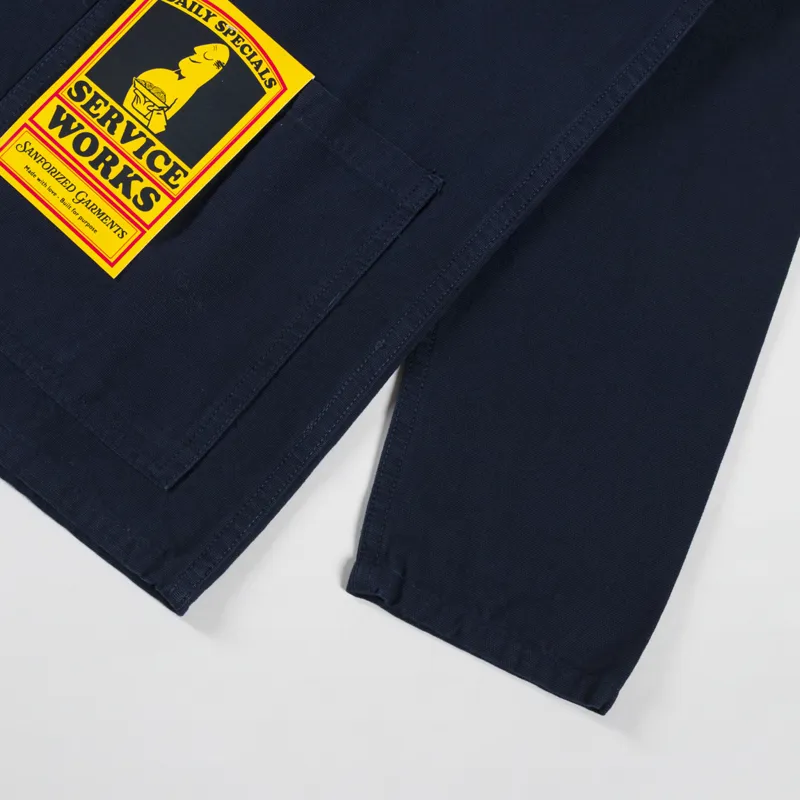 Service Works Canvas Chore Shirt Dark Navy-7