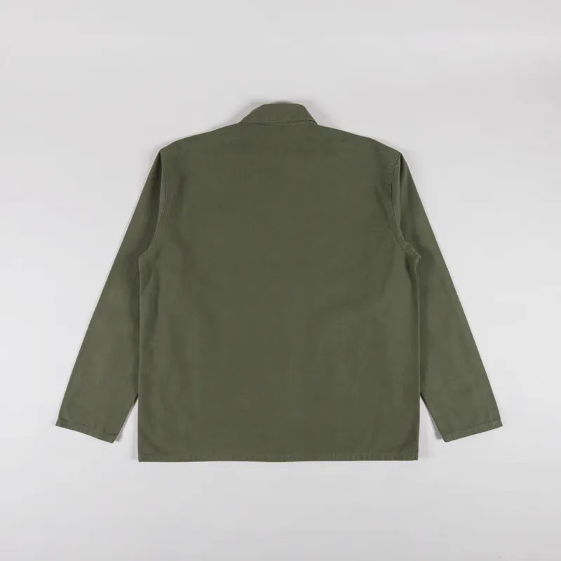 Service Works Canvas Chore Shirt Olive-1