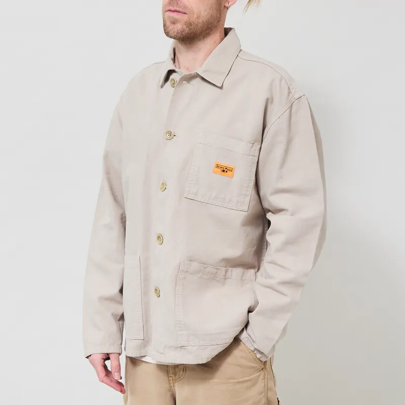Service Works Canvas Chore Shirt Stone-1