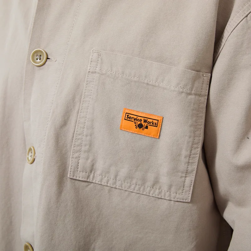 Service Works Canvas Chore Shirt Stone-4