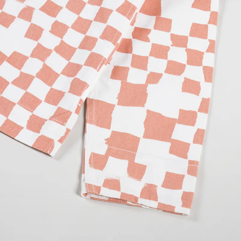 Service Works Drill Printed Front Of House Jacket Salmon Checker-7