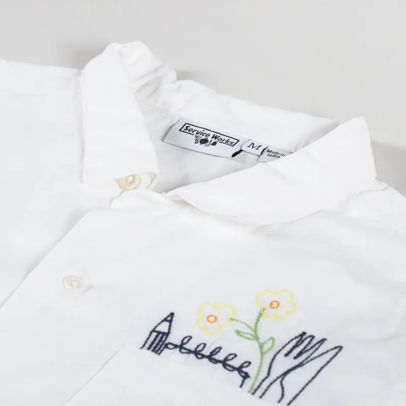 Service Works Light Twill Necessities Shirt Off White-4