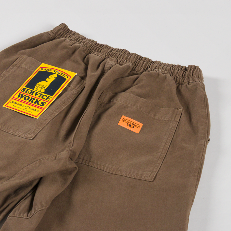 Service Works Canvas Chef Shorts Bark-2