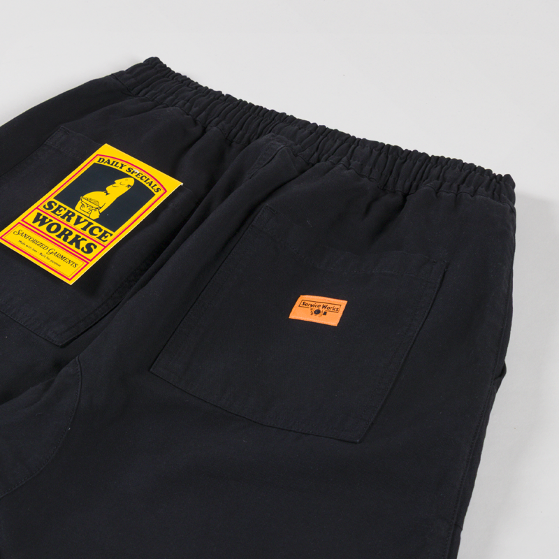 Service Works Canvas Chef Shorts Black-2