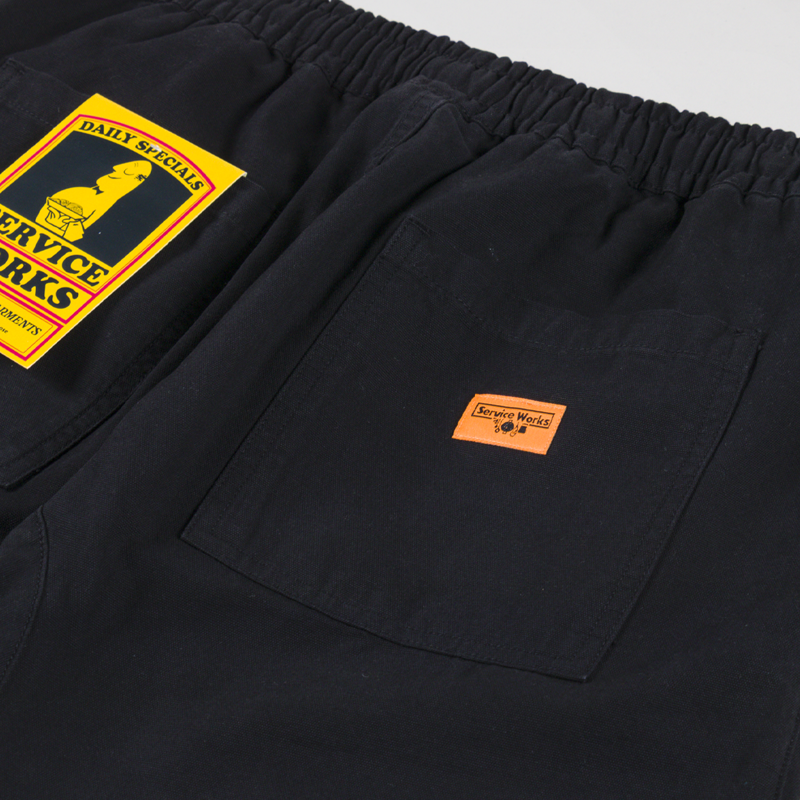 Service Works Canvas Chef Shorts Black-4