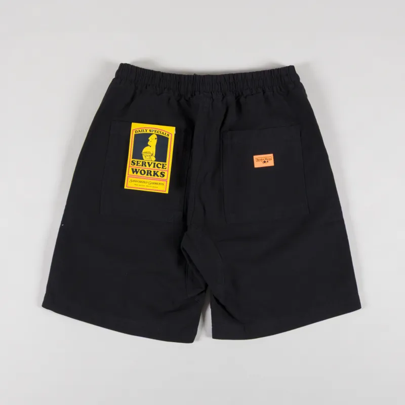 Service Works Canvas Chef Shorts Black-1