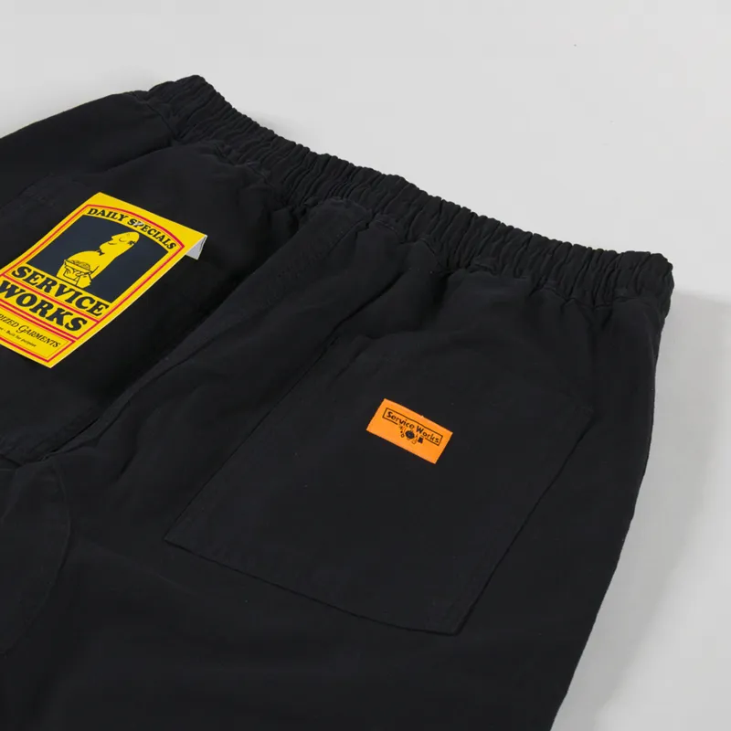 Service Works Canvas Chef Shorts Black-3