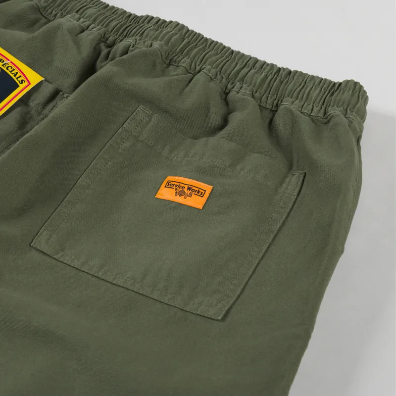 Service Works Canvas Chef Shorts Olive-6