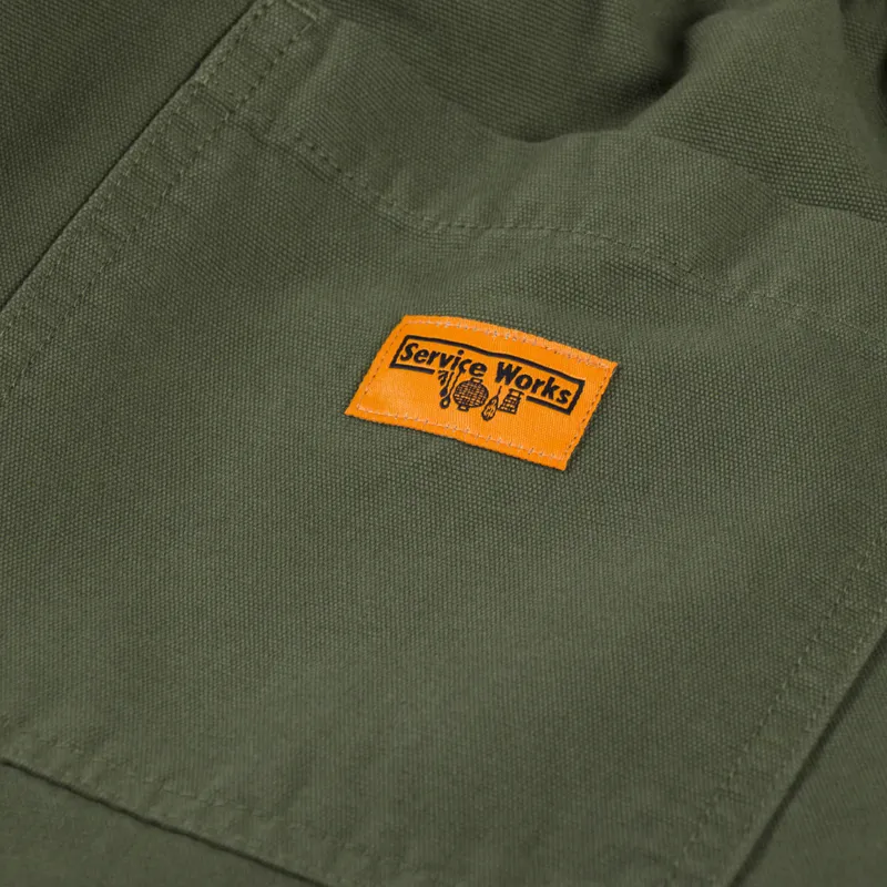 Service Works Canvas Chef Shorts Olive-7