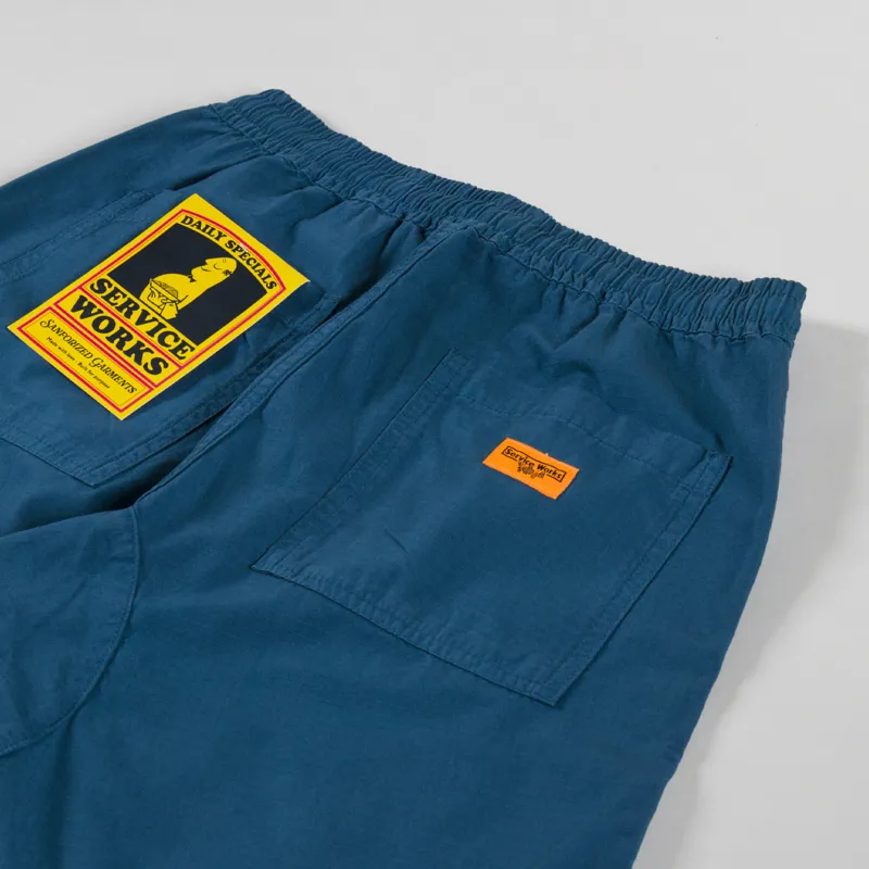 Service Works Ripstop Chef Shorts Ocean-3