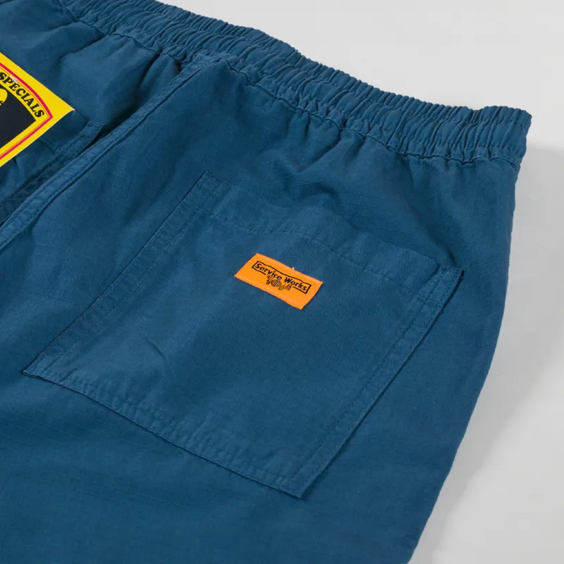 Service Works Ripstop Chef Shorts Ocean-6