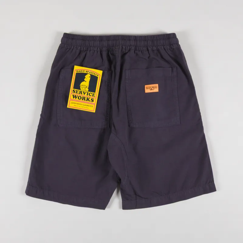 Service Works Ripstop Chef Shorts Washed Black-1