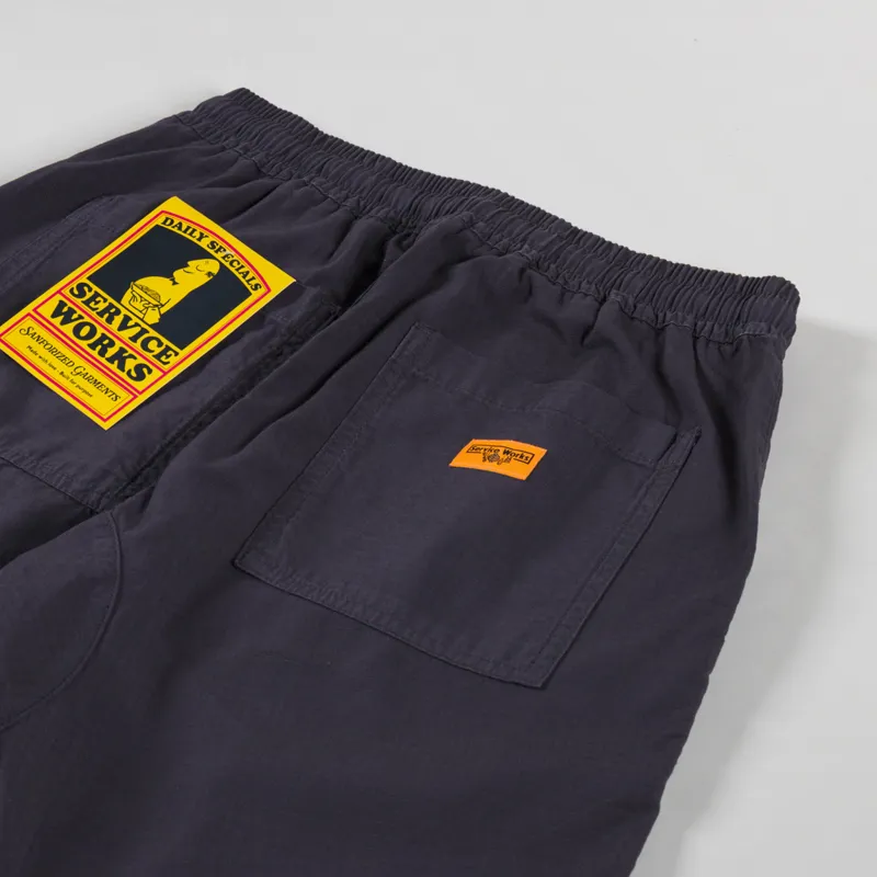 Service Works Ripstop Chef Shorts Washed Black-3