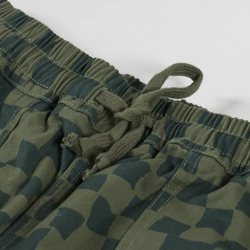 Service Works Printed Chef Shorts Olive Checker-4