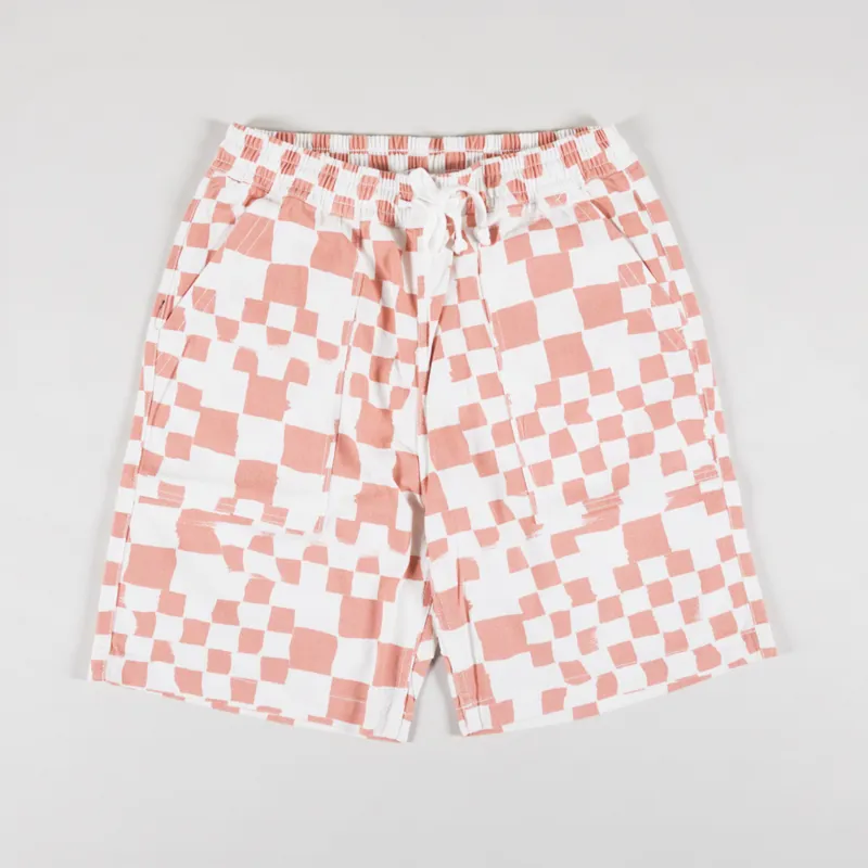 Service Works Printed Chef Shorts Salmon Checker