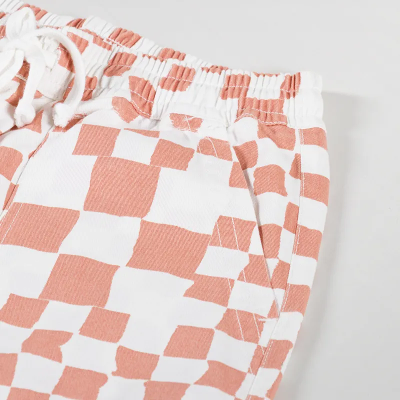 Service Works Printed Chef Shorts Salmon Checker-4