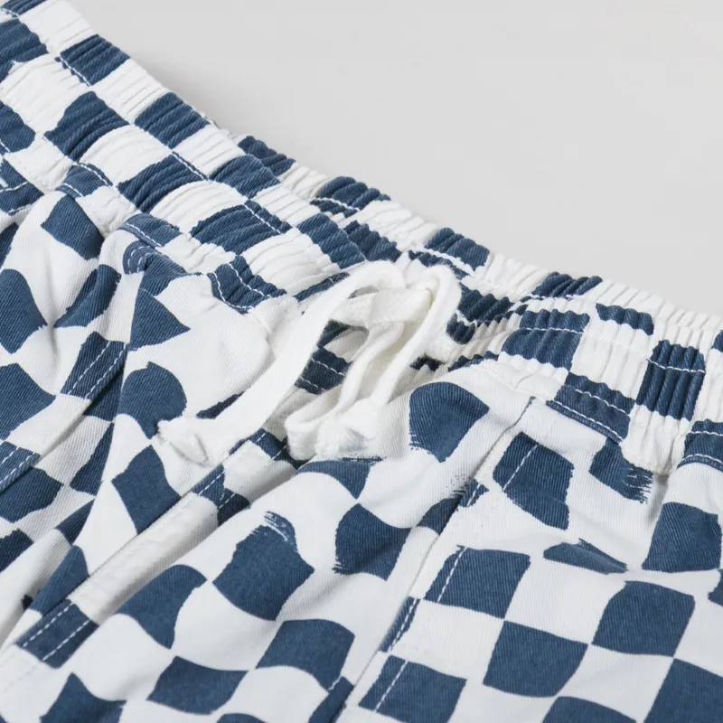 Service Works Printed Chef Shorts Teal Checker-4