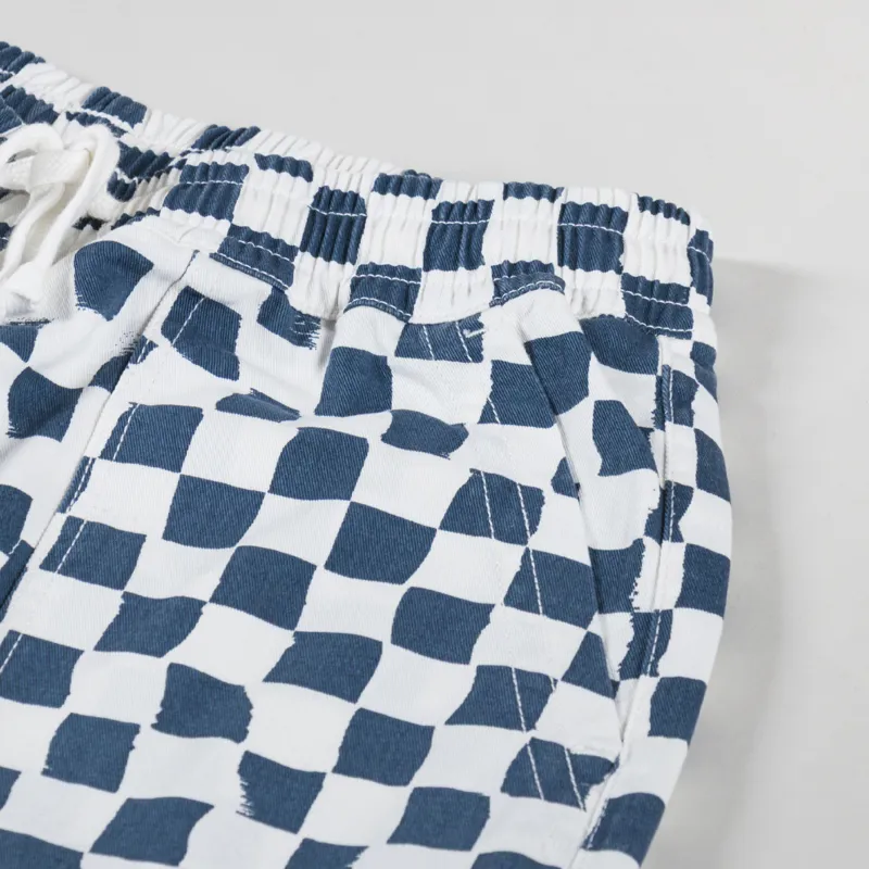 Service Works Printed Chef Shorts Teal Checker-5