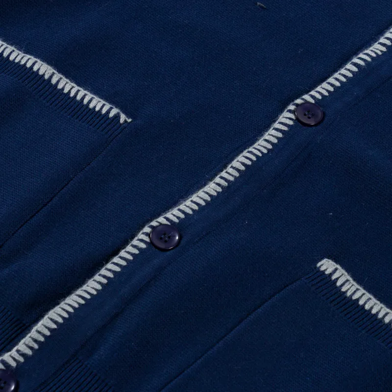 Service Works Blanket Stitch Cardigan Navy-6