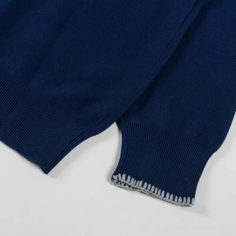 Service Works Blanket Stitch Cardigan Navy-9