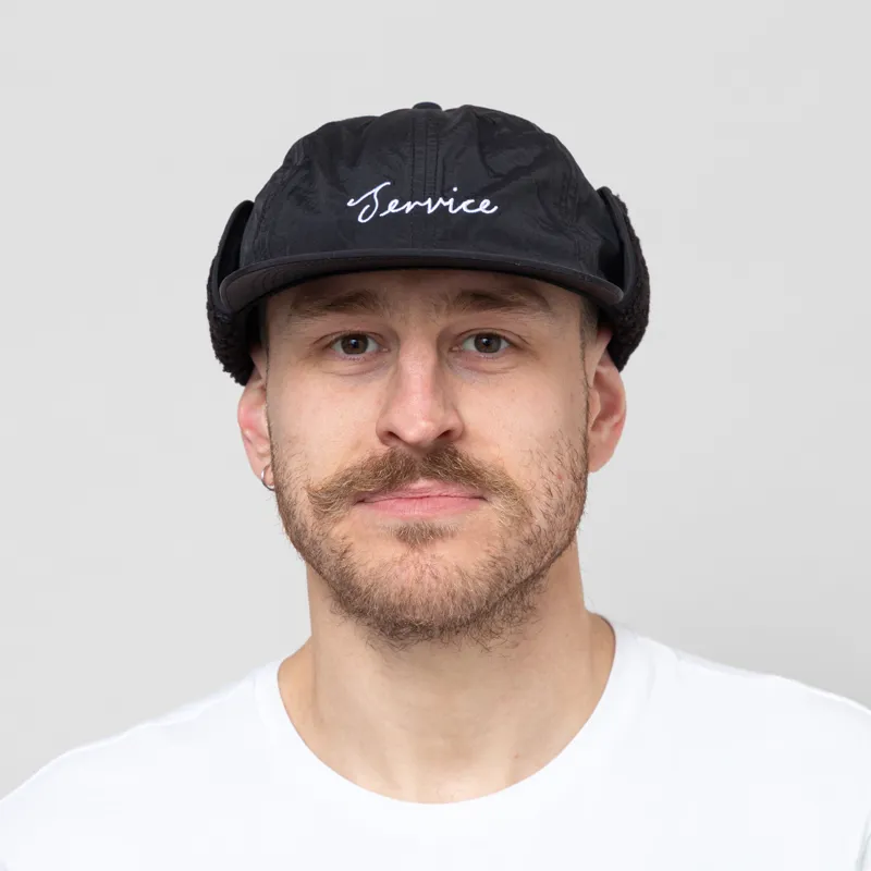 Service Works Script Trapper Hat Black-1